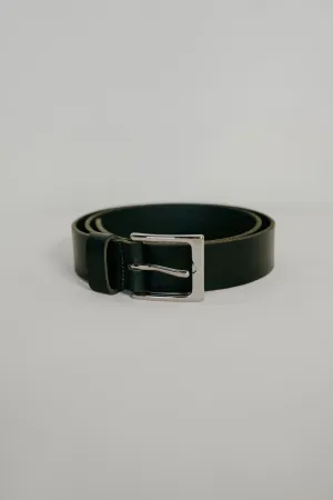 Wide Belt, Leather, Black