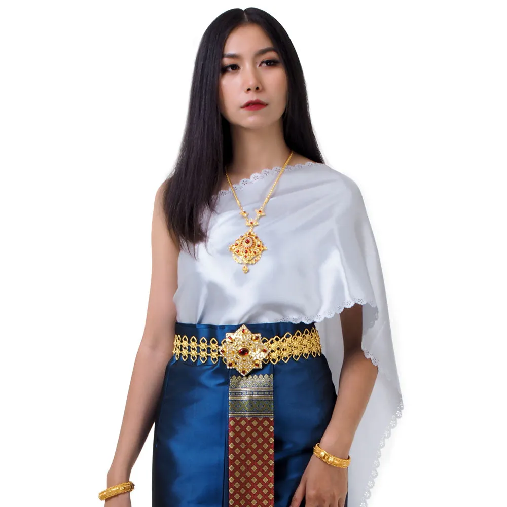 Yada Beautifully Pleated Traditional Chut Thai Dress